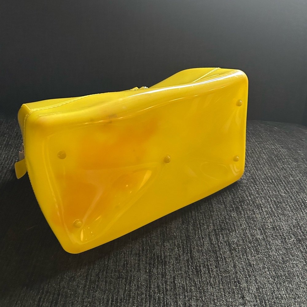 FURLA Citron Yellow Green Jelly Candy Large Satchel Bag - Picture 14 of 14